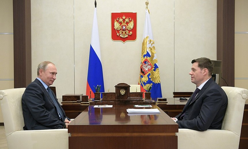 Теперь самый богатый россиянин на встрече с президентом в 2018 году. Фото пресс-службы Президента России.