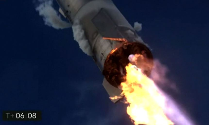 Кадр из видео SpaceX.